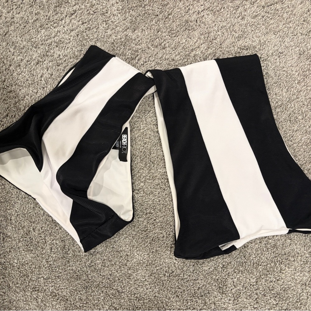 Beach Riot Black and White One Piece Swimsuit